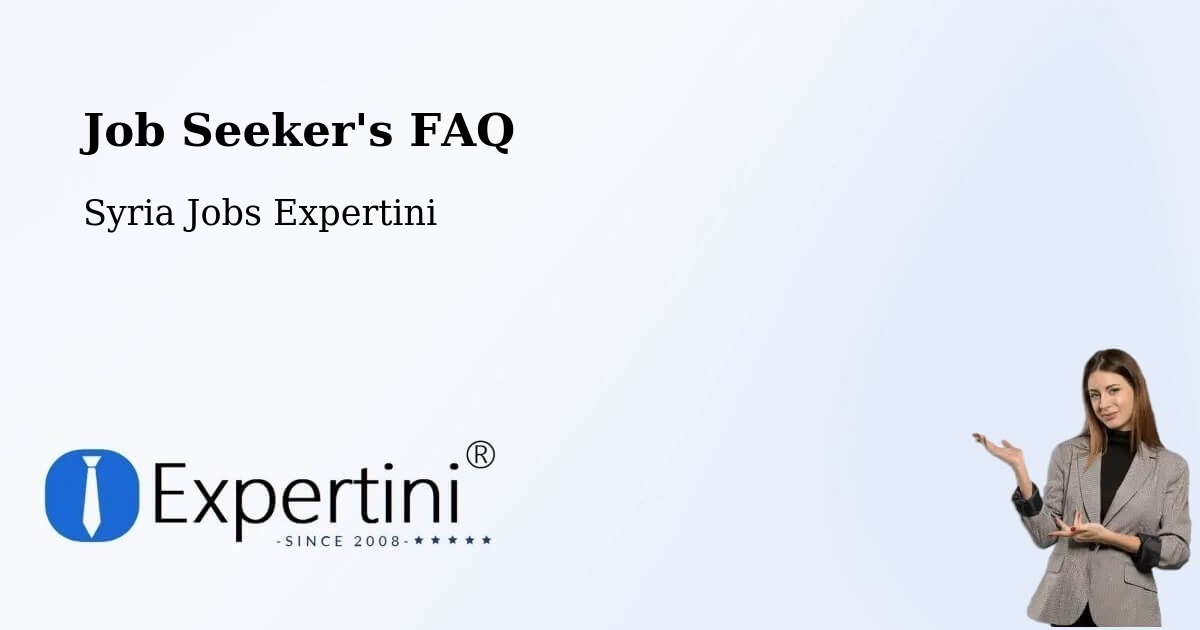 Job Seeker FAQ – Mūrak - Syria Jobs Expertini